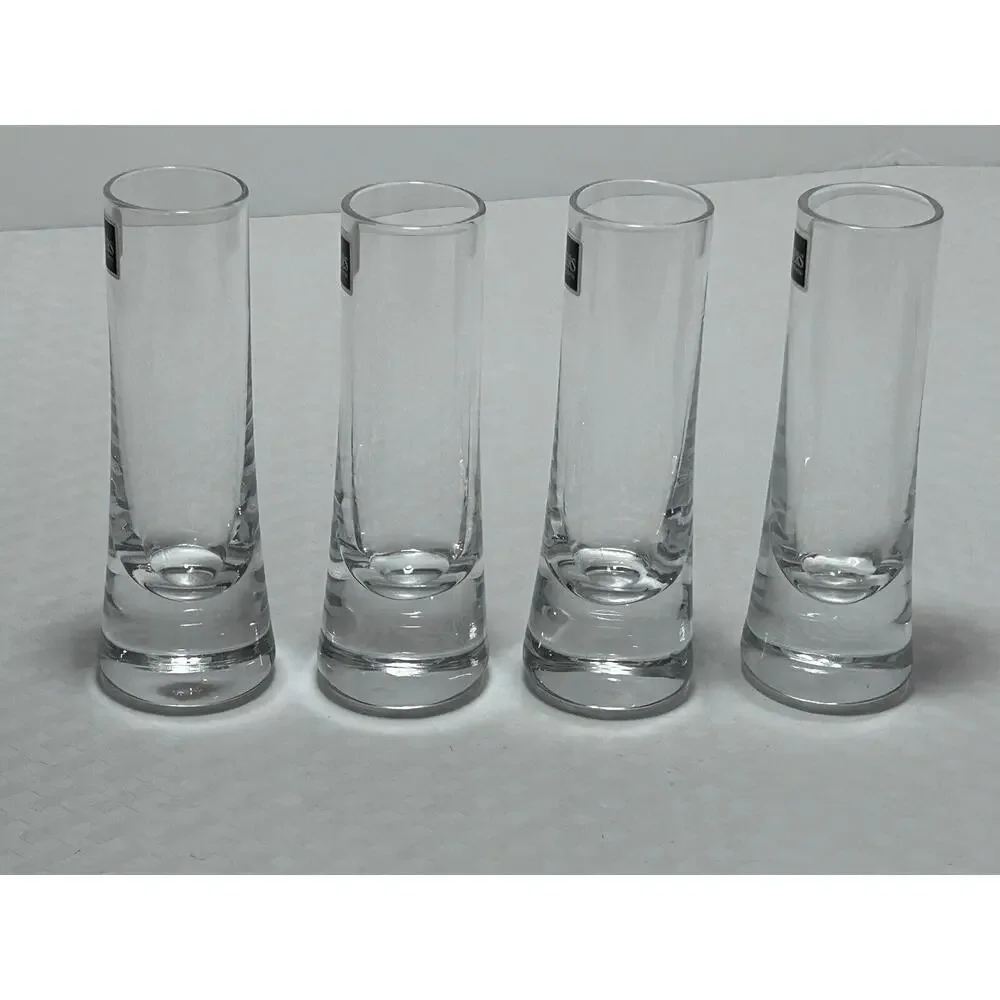 CHEERS MILER ROGASKA CRYSTAL SHOT GLASSES‎ SET OF FOUR